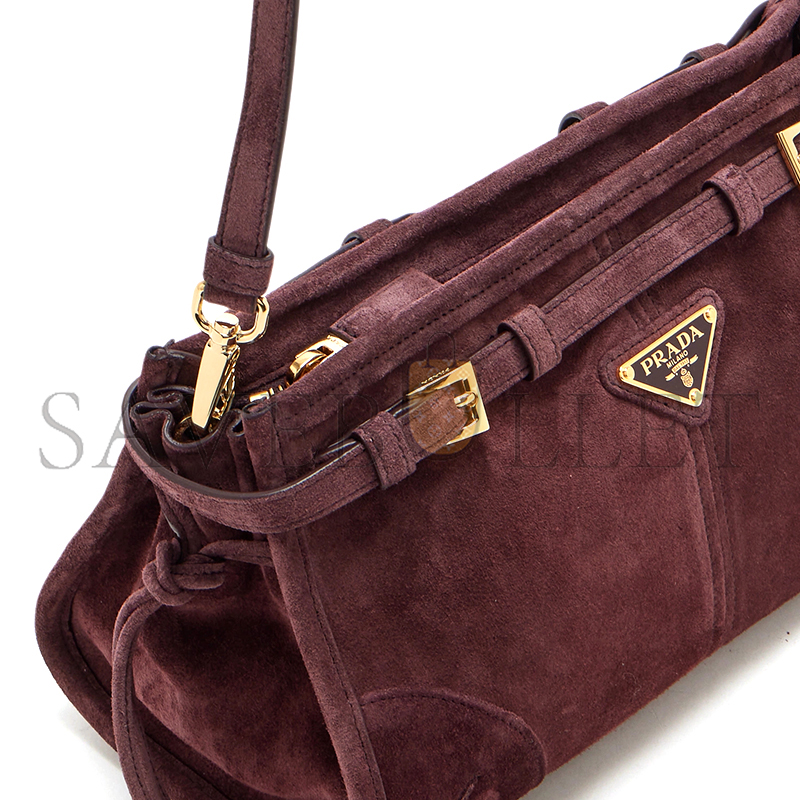 PRADA BONNIE SMALL LEATHER SHOULDER BAG 1BH215 (26*14*12cm)